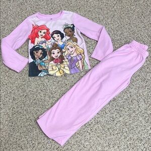 Disney Princess Pink Kids fleece Pajama Set